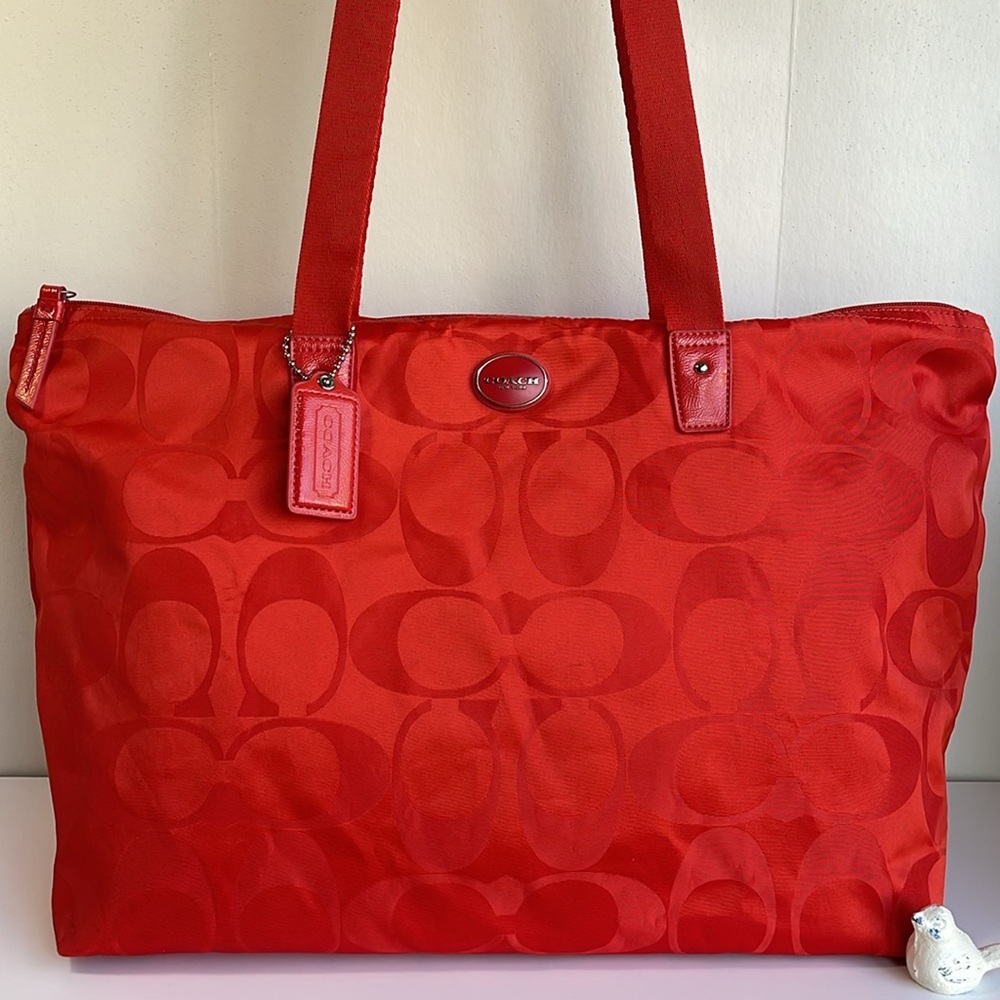 COACH Packable Weekender Tote With Removable Pouch - Picture 6 of 17